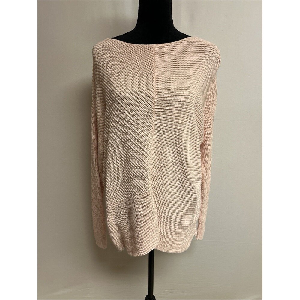 Lauren Ralph Lauren Women Sz XL  Sweater Light Pink Boat Neck Pullover